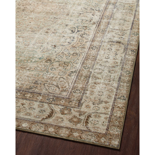 Loloi II Margot Oriental Antique/Sage Area Rug feat. CloudPile